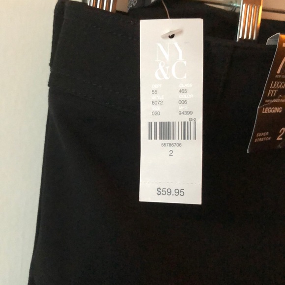 Black legging stretch pants - Picture 6 of 6